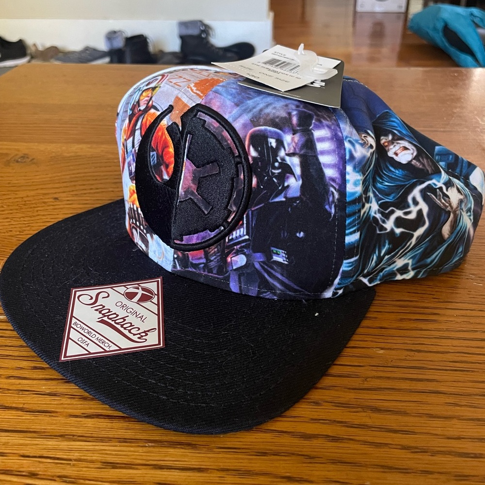 Star Wars Disney by Bioworld Merch OSFM Wool Blend Graphic Collage Snapback Hat
